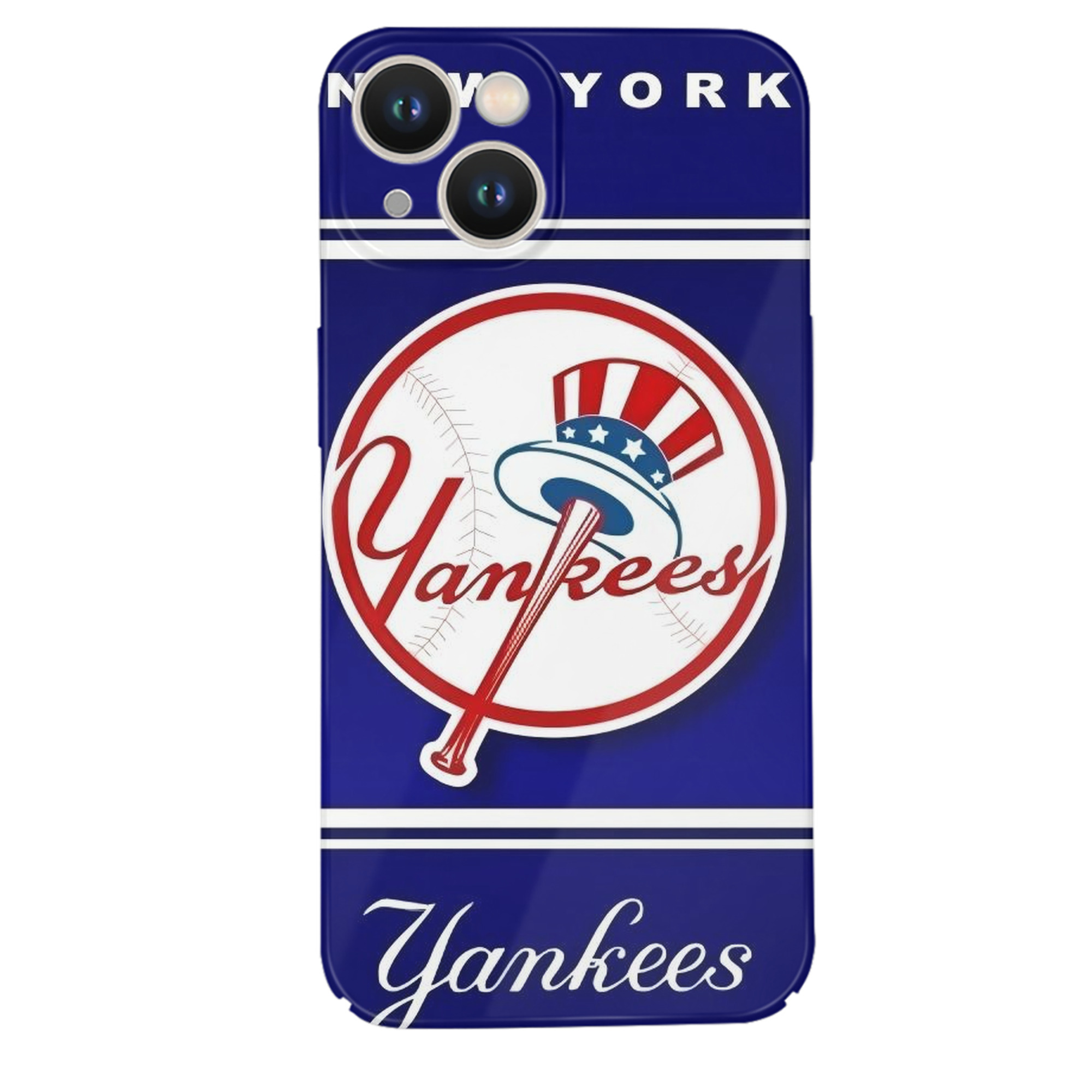 New York Yankees 139 IPhone 14 Series Full-Cover Hard Case – Shockproof With Raised Camera Protection – Precise Cutouts, Wireless Charging Compatible – Durable, Anti-Yellowing, Easy To Clean